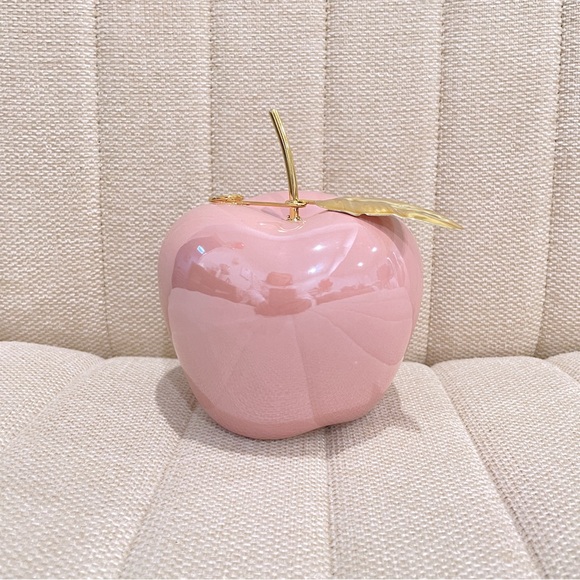 NEW‎ Pink and Gold Apple Glam Decor Vanity Shelves Room Shelf Desk - Picture 1 of 3